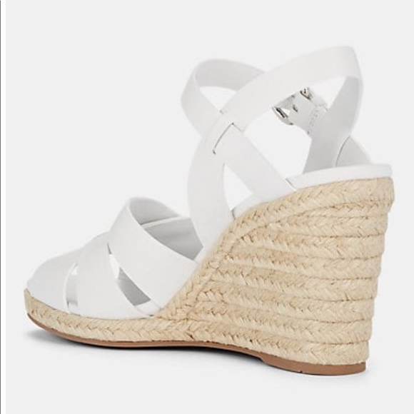 PRADA Woven Leather Platform Espadrilles - Picture 3 of 7